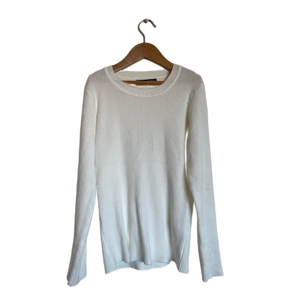 Long White Sleeve Top